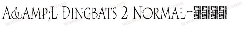 A&L Dingbats 2 Normal字体转换